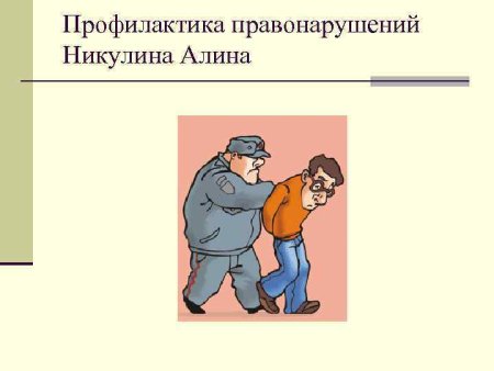 Профилактика правонарушений