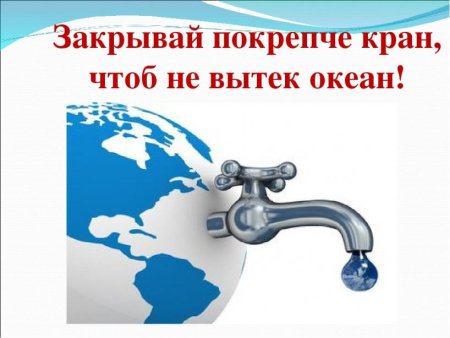 Табличка экономьте воду