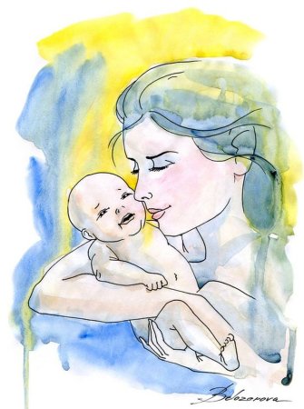 Рисунок на тему мама