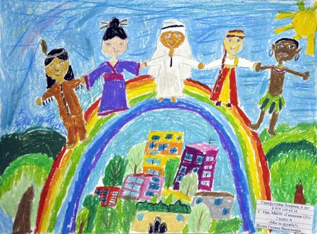 Рисование Дружба народов