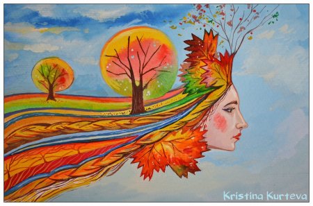 Рисунок на тему прощание с осенью