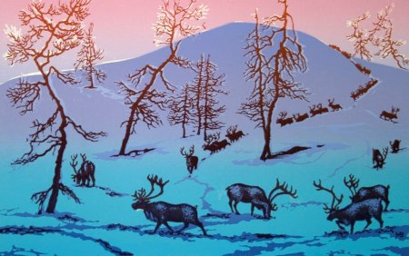 Рисунок на тему моя Югра