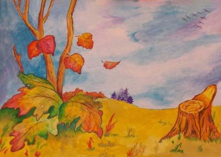 Рисунок на осеннюю тему