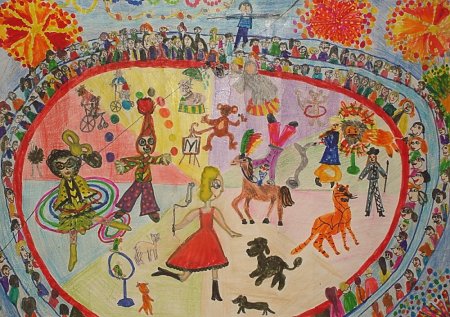 Рисование на тему цирк