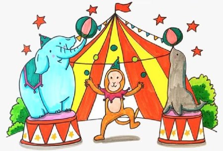 Как нарисовать цирк