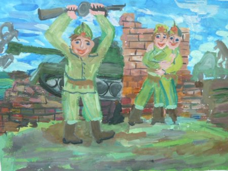 Военный подвиг рисунок