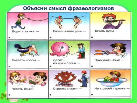 Фразеологизмы рисунки