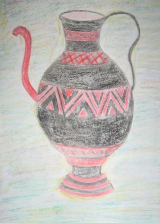 Трафарет вазы для цветов