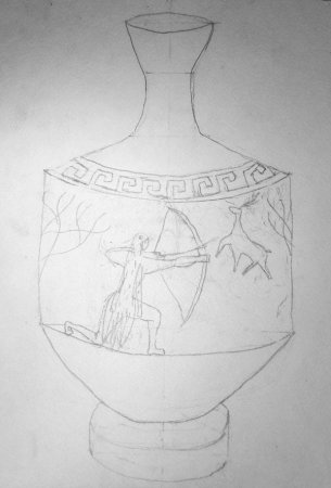 Ваза раскраска