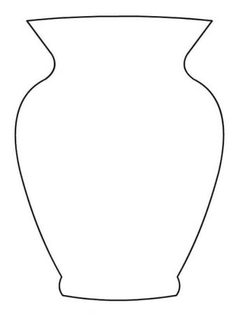 Рисунок вазы с цветами
