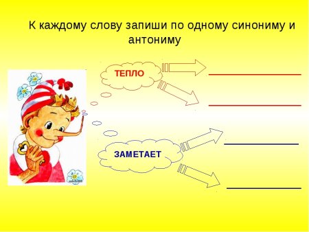Синонимы и антонимы 2 класс