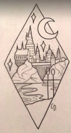 Рисунки в стиле Гарри Поттера