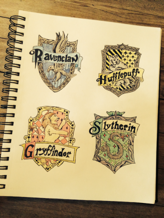 Скетчбук Гарри Поттер идеи