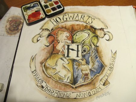 Хогвартс Гарри Поттер скетчинг