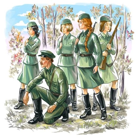 Иллюстрации«а зори здесь тихие»б. Васильева