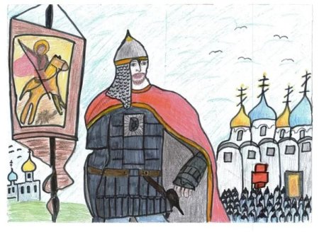 Александр Невский защитник земли русской рисунки
