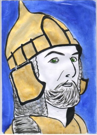 Портрет Александра Невского для детей