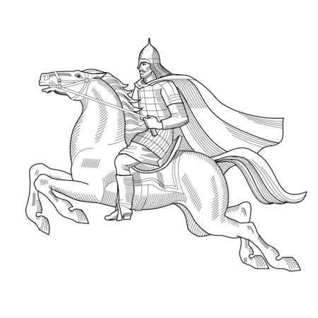 Александр Невский раскраска