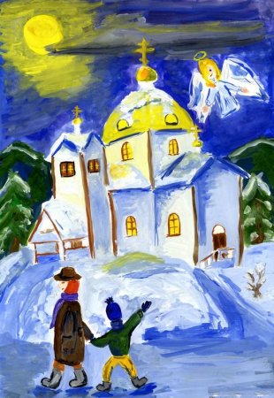 Рисование на тему новый год