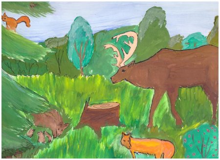 Рисунок на тему животные