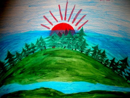 Иллюстрация Эдуарда Грига утро