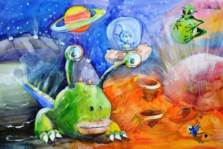 Сюжетная композиция космос