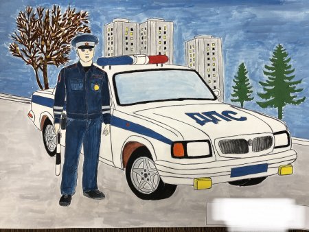 Конкурс рисунков по безопасности дорожного движения