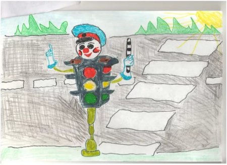 Конкурс рисунков по ПДД мой папа и я за безопасные дороги