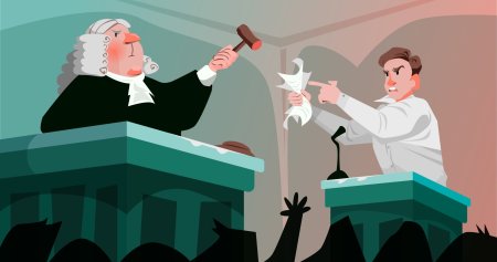 Судебное заседание рисунок