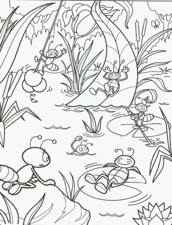 Контур насекомых для детей