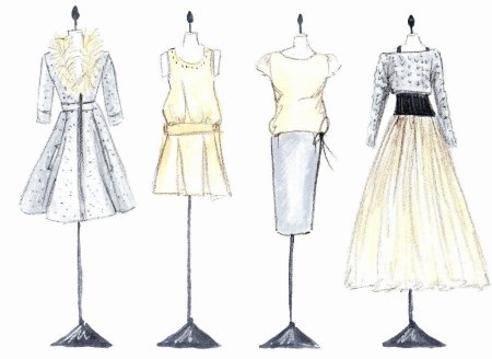 Дизайнерские эскизы одежды