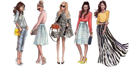 Рисунки модные современные