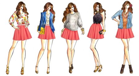 Эскиз повседневной одежды