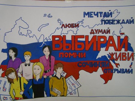 Плакат на тему выборы