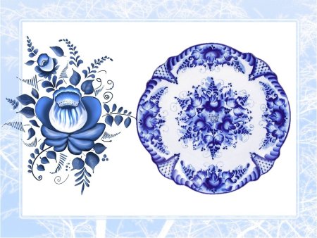 Виды декоративной росписи Гжель