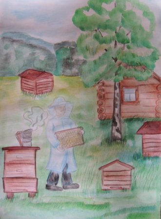 Рисунок на башкирскую тему