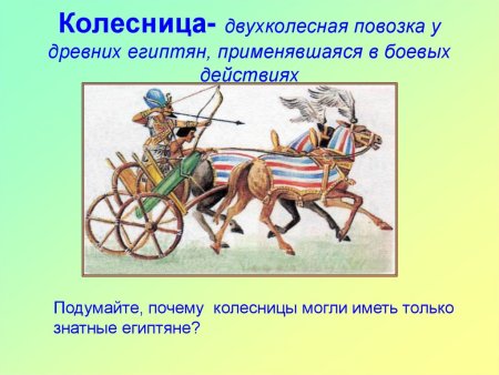 Египетский фараон в колеснице