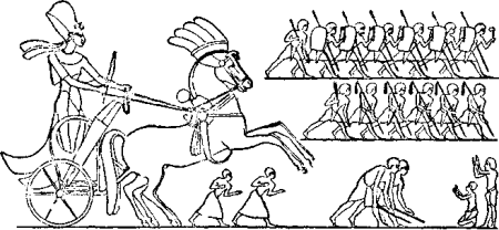 Войска фараона в походе