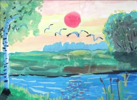Рисунок на тему природа родного края