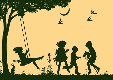 Детство силуэт