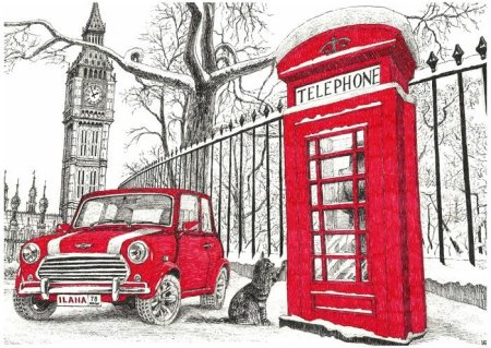 Лондон картинки карандашом