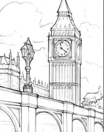 Англия карандашом