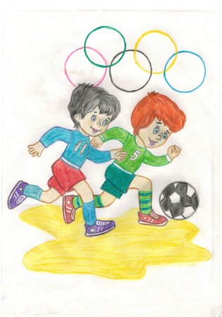 Олимпиец рисунок