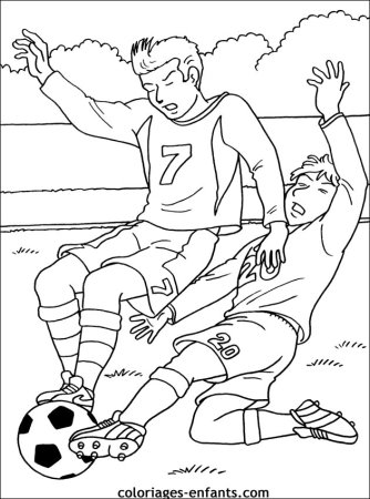 Раскраска для мальчиков футбол