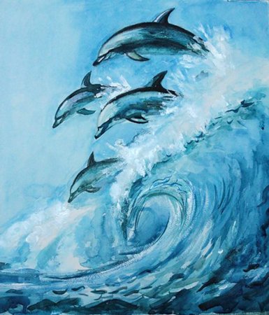 Детские рисунки водопада