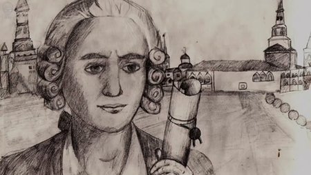 Ломоносов Михаил Васильевич карикатура