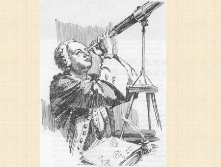 Ломоносов Михаил Васильевич с телескопом