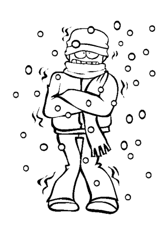 Холод раскраска для детей