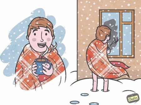 Холод иллюстрация