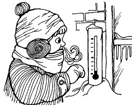 Холод раскраска для детей